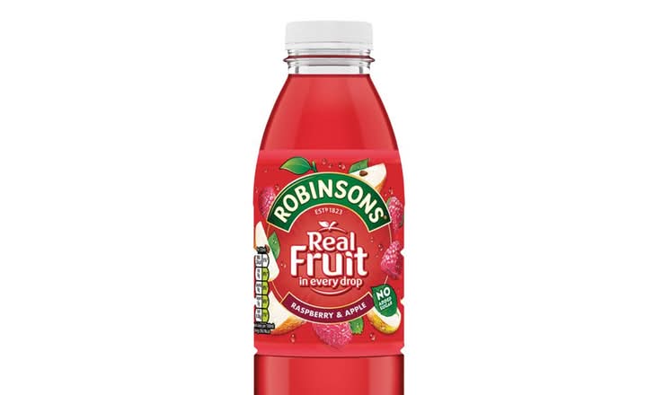 Robinsons Real Fruit Raspberry and Apple 500ml Bottle