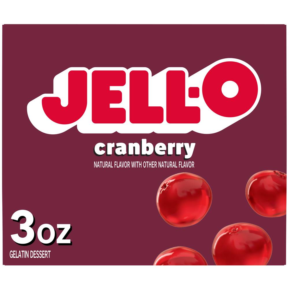 Jell-O Cranberry Flavor Gelatin Mix (3 oz)