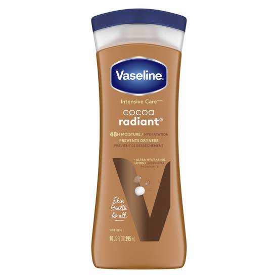 Vaseline Intensive Care Cocoa Radiant Hand and Body Lotion, 10 OZ
