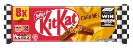 KitKat Caramel, Chocolate Bars (8 x 20.7g)