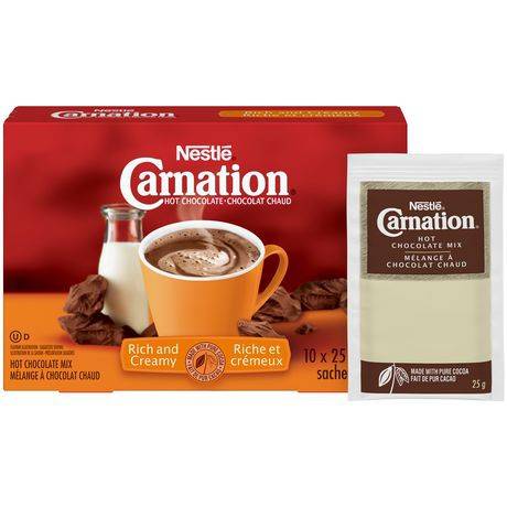 Carnation Rich & Creamy Hot Chocolate Mix (10 ct) (250 g)