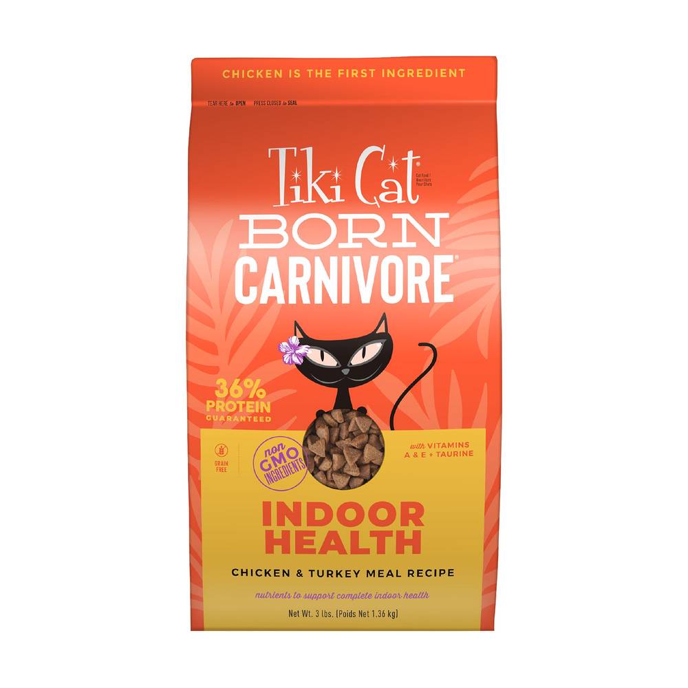 Tiki Cat Born Carnivore Indoor Cat Food ( chicken-turkey)