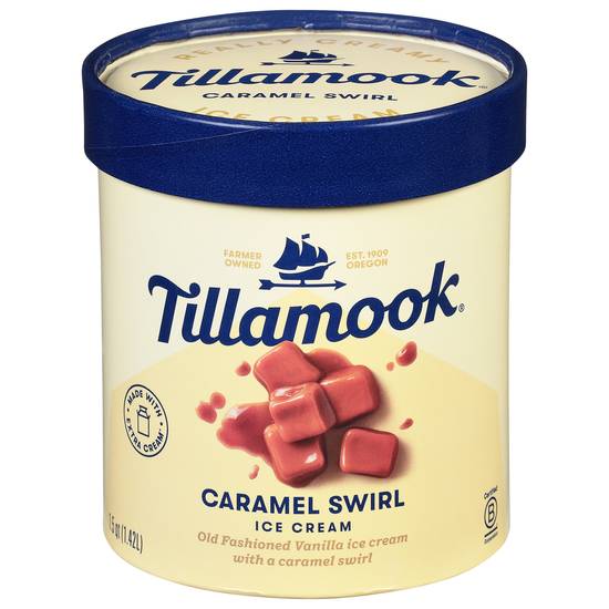 Tillamook Caramel Swirl Ice Cream (1.5 quarts)
