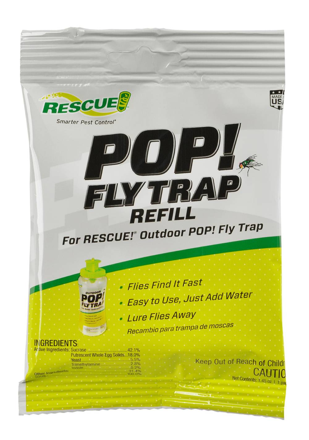 RESCUE! Pop Fly Trap Attractant Refill (1.45 oz)