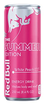 Red Bull Summer Edition White Peach Energy Drink 8.4oz