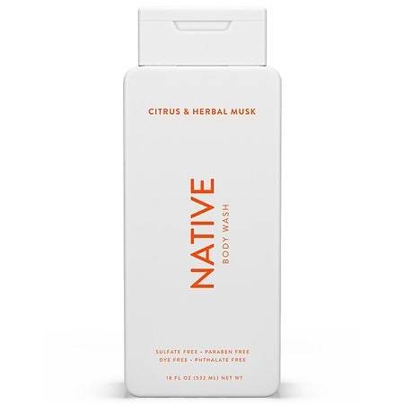 Native Body Wash Citrus Herbal Musk - 18.0 oz