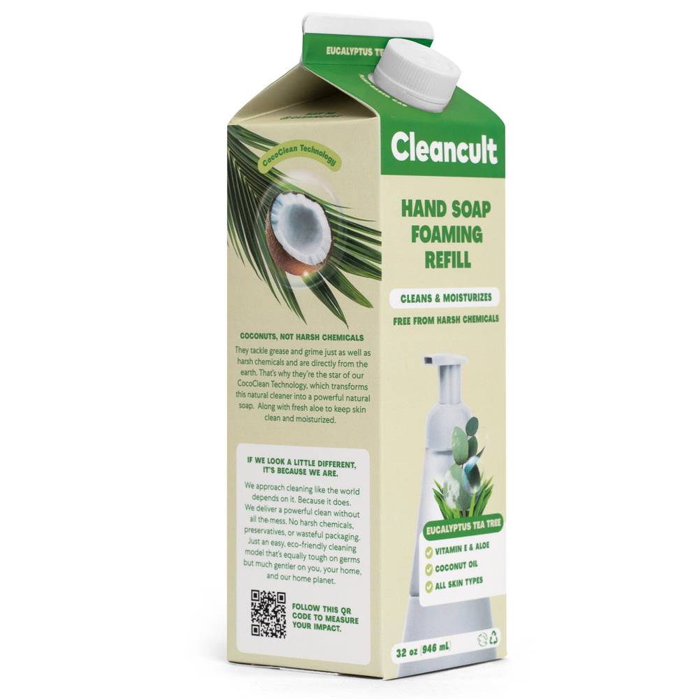Cleancult Foaming Hand Soap Refill- Eucalyptus Tea Tree