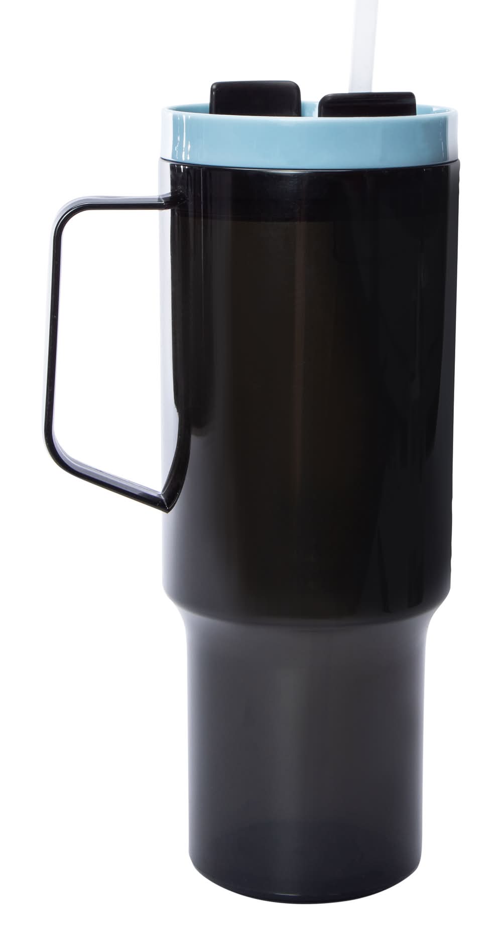 40oz Clear Hydraquench Tumbler With Handle Black