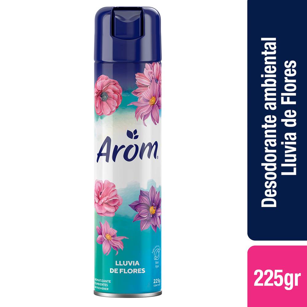Desodorante ambiental aroma lluvia de flores (lata 225 g)