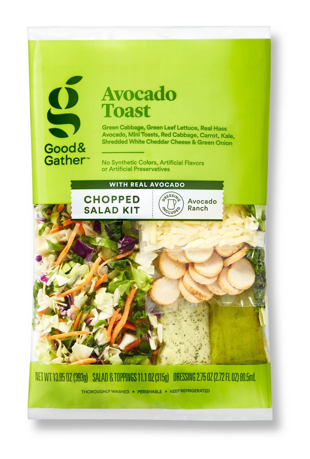 Good & Gather Avocado Toast Chopped Salad Kit (13.85 oz)