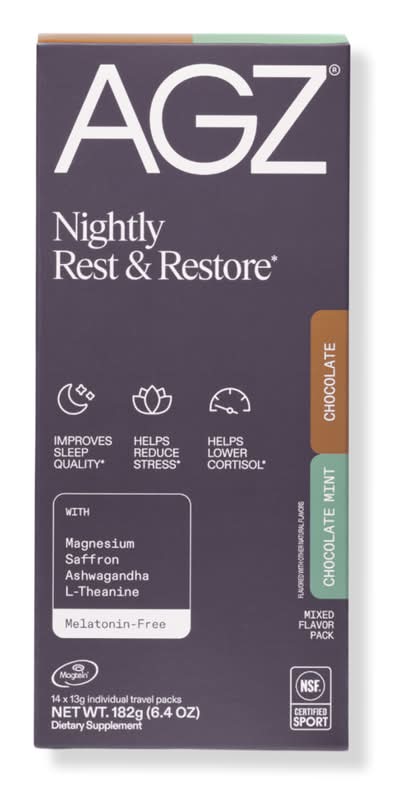 AG1 AGZ Nightly Rest & Restore Sleep Supplement Mixed Flavor Pack 14 ct