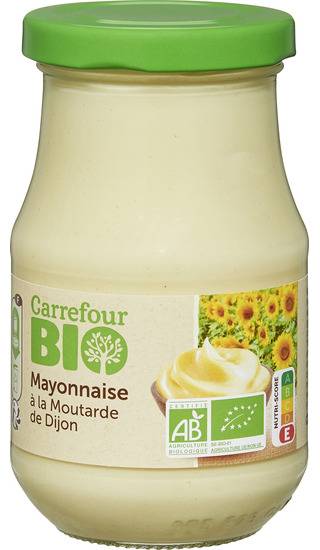 FID - Mayonnaise à la moutarde de Dijon CARREFOUR BIO - le pot de 238g