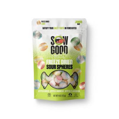 Sow Good Freeze Dried Candy Spheres, Sour, Jumbo (4 oz)