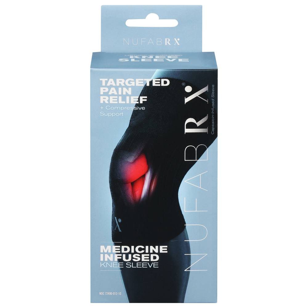 Nufabrx Black Knee Sleeve Pain Relief