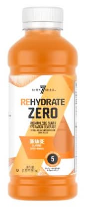 7-Select Rehydrate Zero Electrolyte Drink, Orange (20 fl oz)