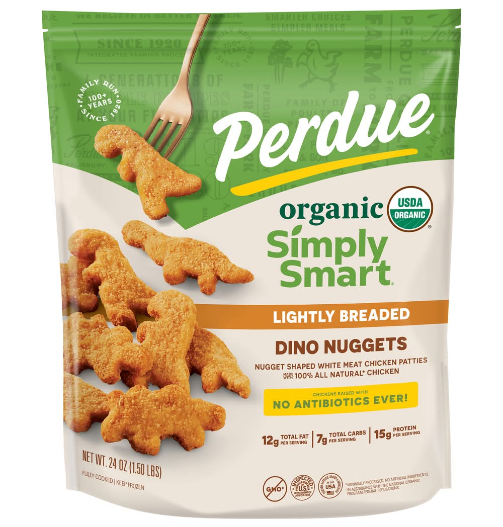 Perdue Simply Smart Organics Lightly Breaded Dino Nuggets (24 oz)