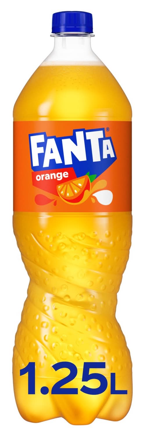 Fanta - Boisson rafraîchissante au fruit, orange (1,25L)