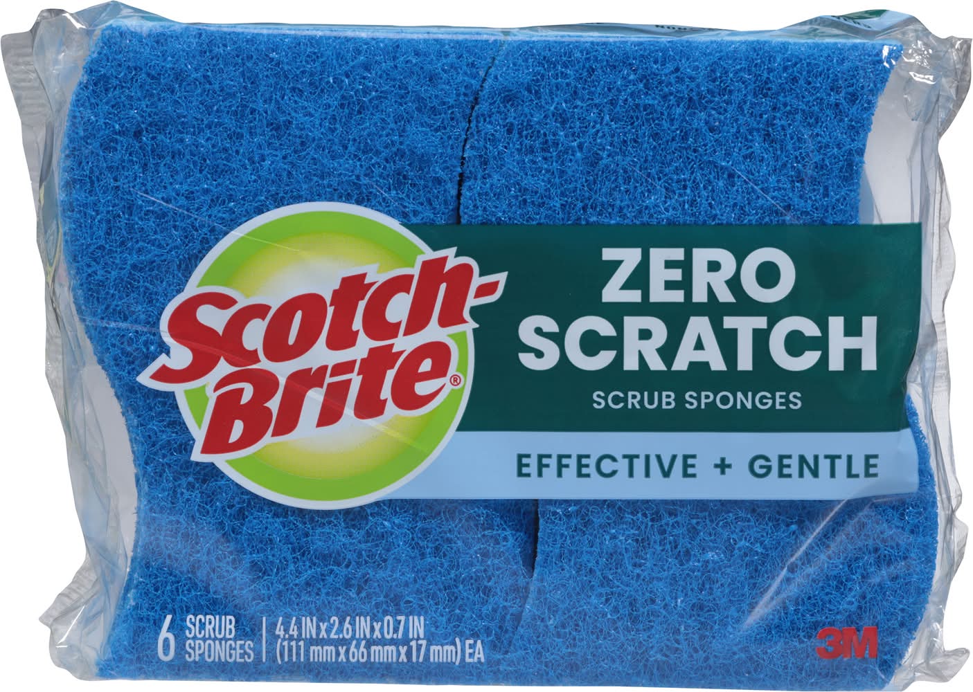Scotch-Brite Non-Scratch Scrub Sponges, Blue (6 ct)
