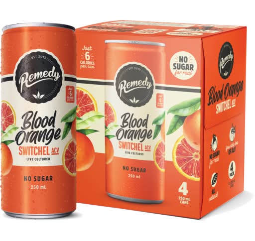 Remedy Switchel Blood Orange Juice (4 x 250mL)