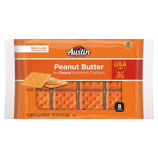 Austin Peanut Butter on Cheese Sandwich Crackers (8 ct)