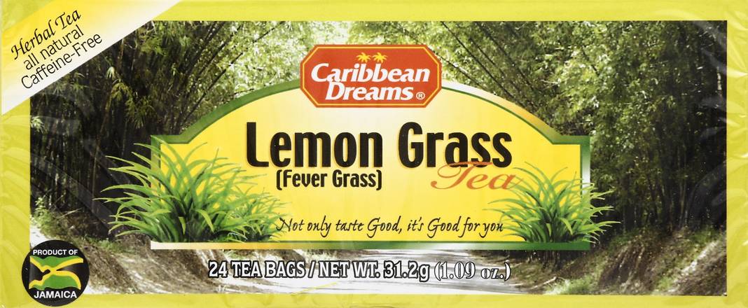 Caribbean Dreams Herbal Lemon Grass Tea Bags (24 ct, 0.04 oz)