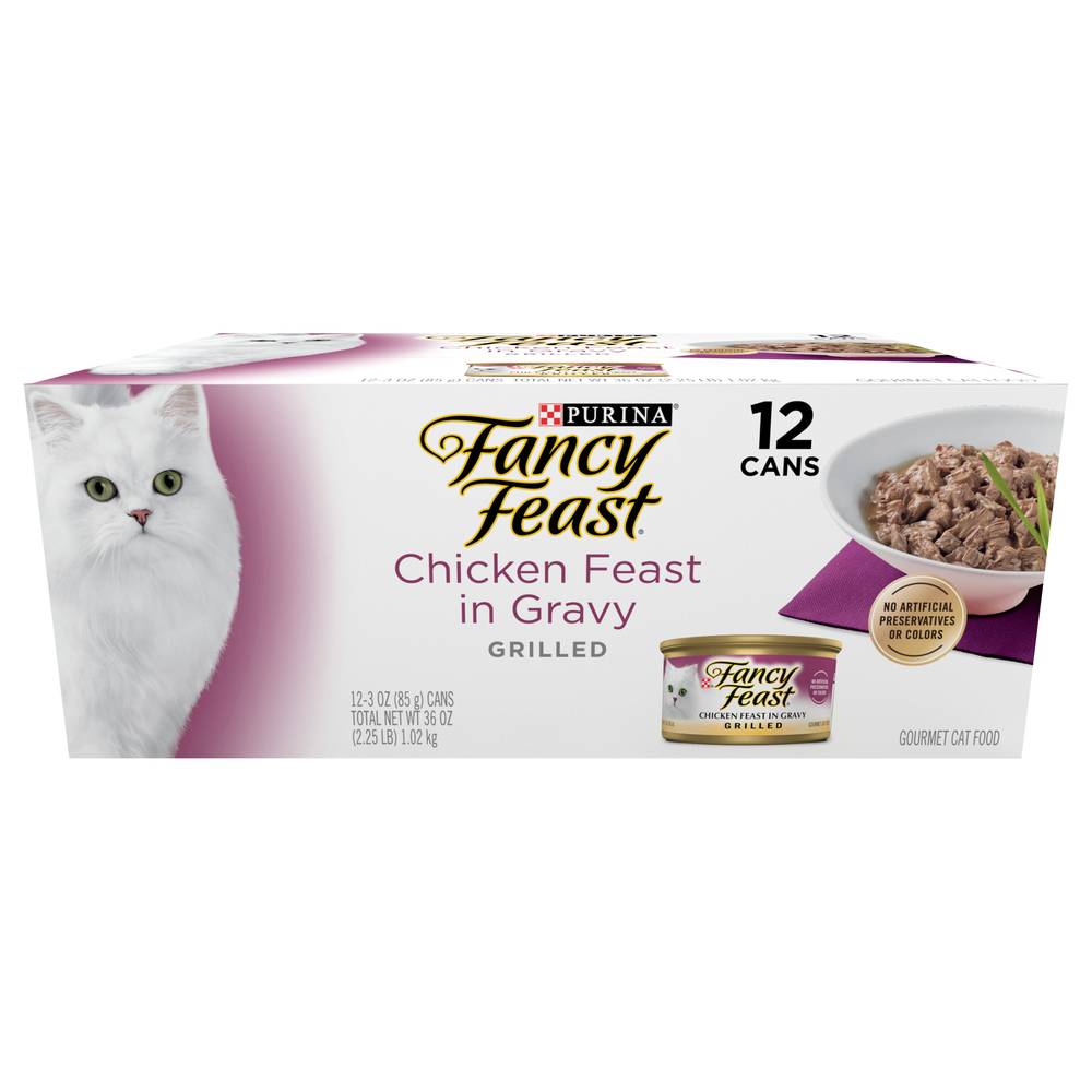 Fancy Feast Chicken in Gravy Wet Cat Food (3 oz, 12 ct)