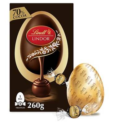 Lindt Chocolate Easter Egg with Lindor 70% Truffles 
