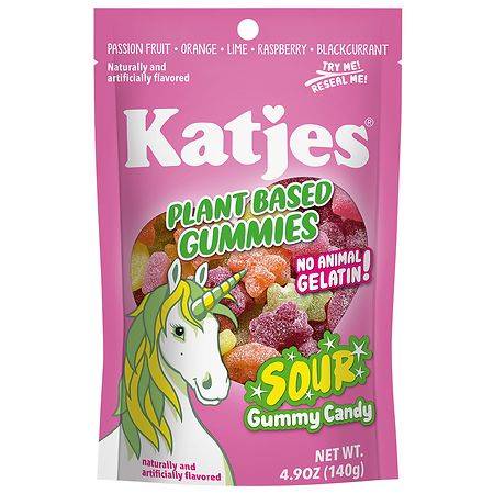 Katjes Plant Based Gummies No Animal Gelatin Rainbow Gummy Candy