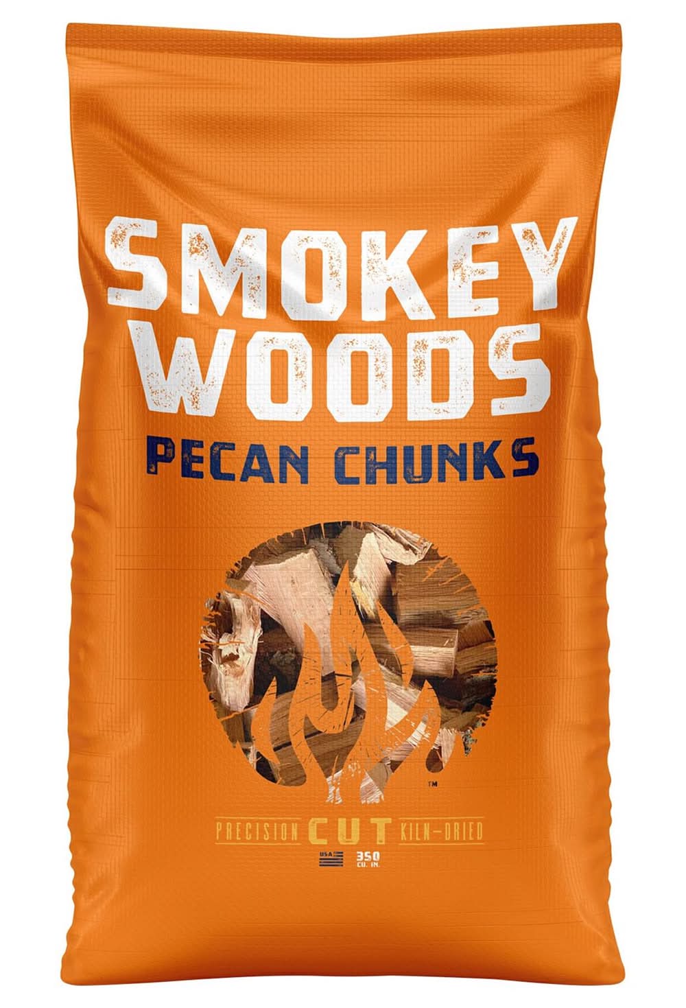 Smokey Woods All Natural Pecan Wood Smoking Chunks 350 Cu In