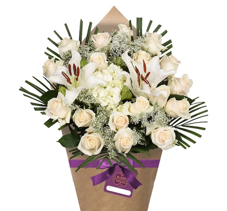 Bloom Haus™ Lovely Rose Bouquet - White