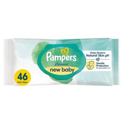 Pampers Harmonie New Baby Wipes (46Each)