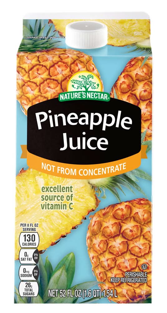 Nature's Nectar Not From Concentrate Pineapple Juice