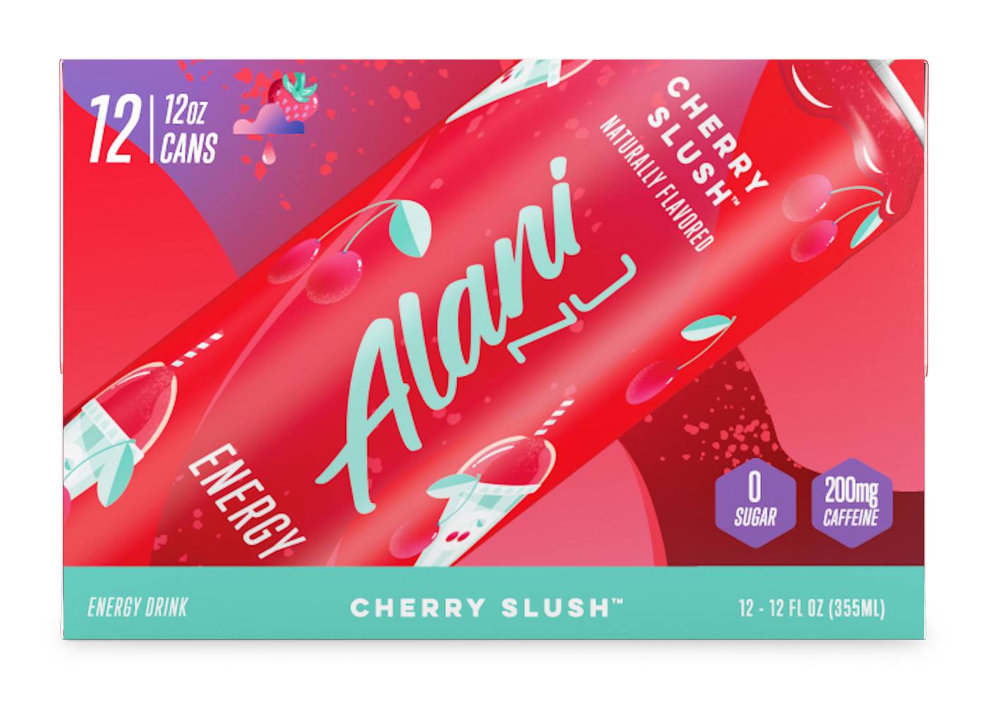 Alani Nu Energy Drink, Cherry Slush (12 x 12 fl oz)