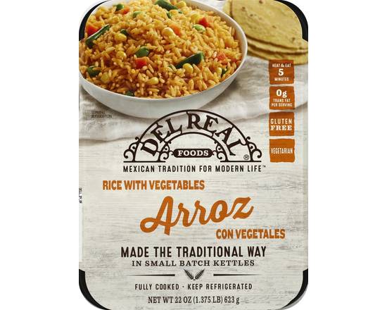 Del Real · Gluten Free Vegetarian Rice with Vegetables (22 oz)