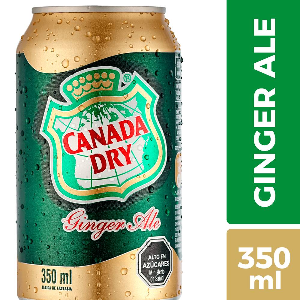Canada dry bebida sabor ginger ale (lata 350 ml)
