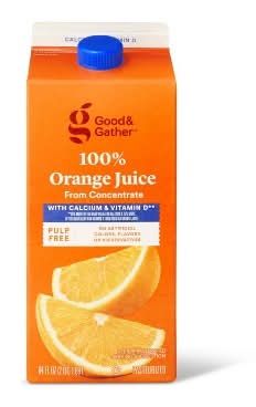 Good & Gather Pulp Free-From Concentrate With Calcium & Vitamin D- 100% Orange Juice (64 fl oz)