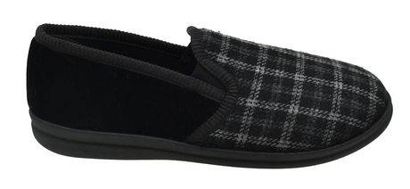 George Men's Karl Slipper, 11, Black (2 ct)