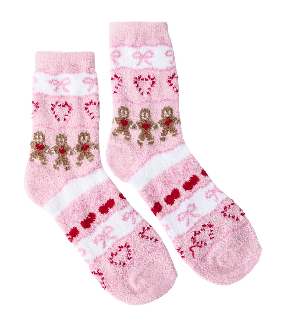 Christmas Holiday Crew Sock 1-Pair Gingerbread