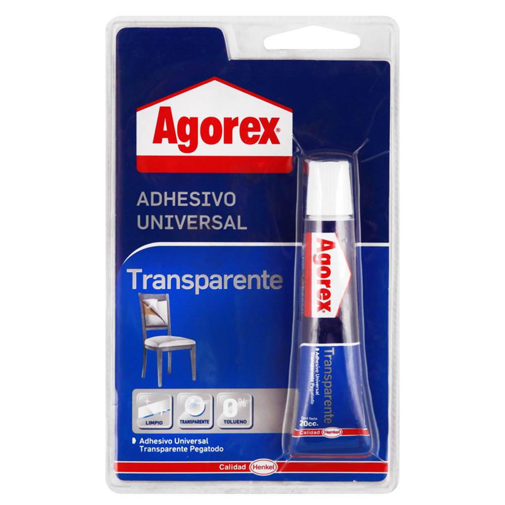 Agorex adhesivo universal transparente (display 20 ml)