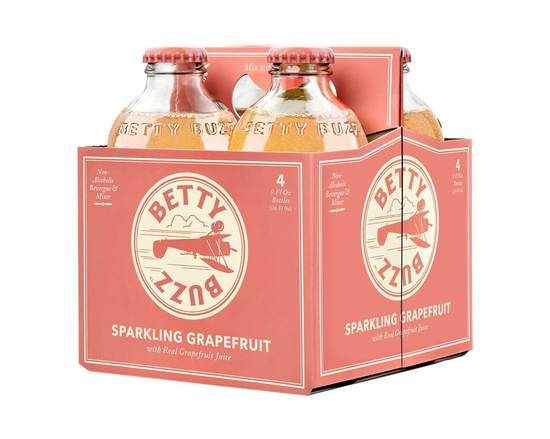 Betty Buzz Sparkling Juice (4 pack, 9 fl oz) (grapefruit)