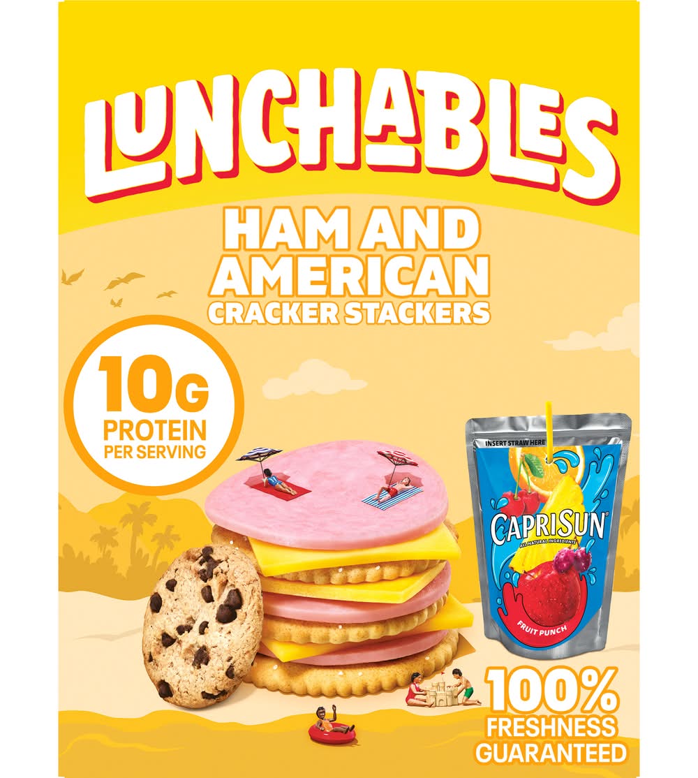 Lunchables Ham & American Cracker Stackers Kit (9.1 oz)