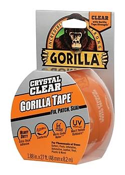 Gorilla Crystal Clear Tape, 1.88 x 27', 1 Roll (6027007)