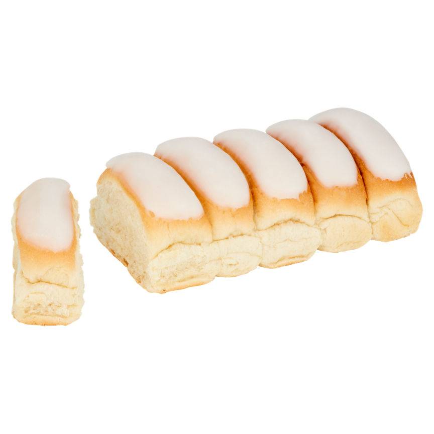 Asda The Bakery 6 Iced Finger Buns