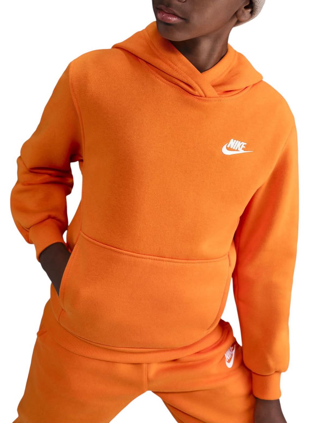 bright orange nike hoodie