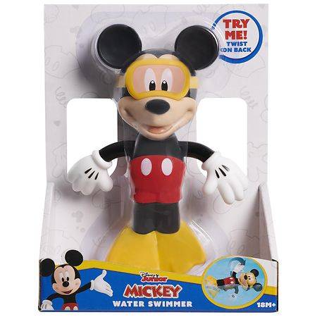 JUST PLAY Mickey Mouse Wind Up Swimmer Toy, Multi