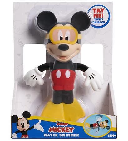 JUST PLAY Mickey Mouse Wind Up Swimmer Toy, Assorted