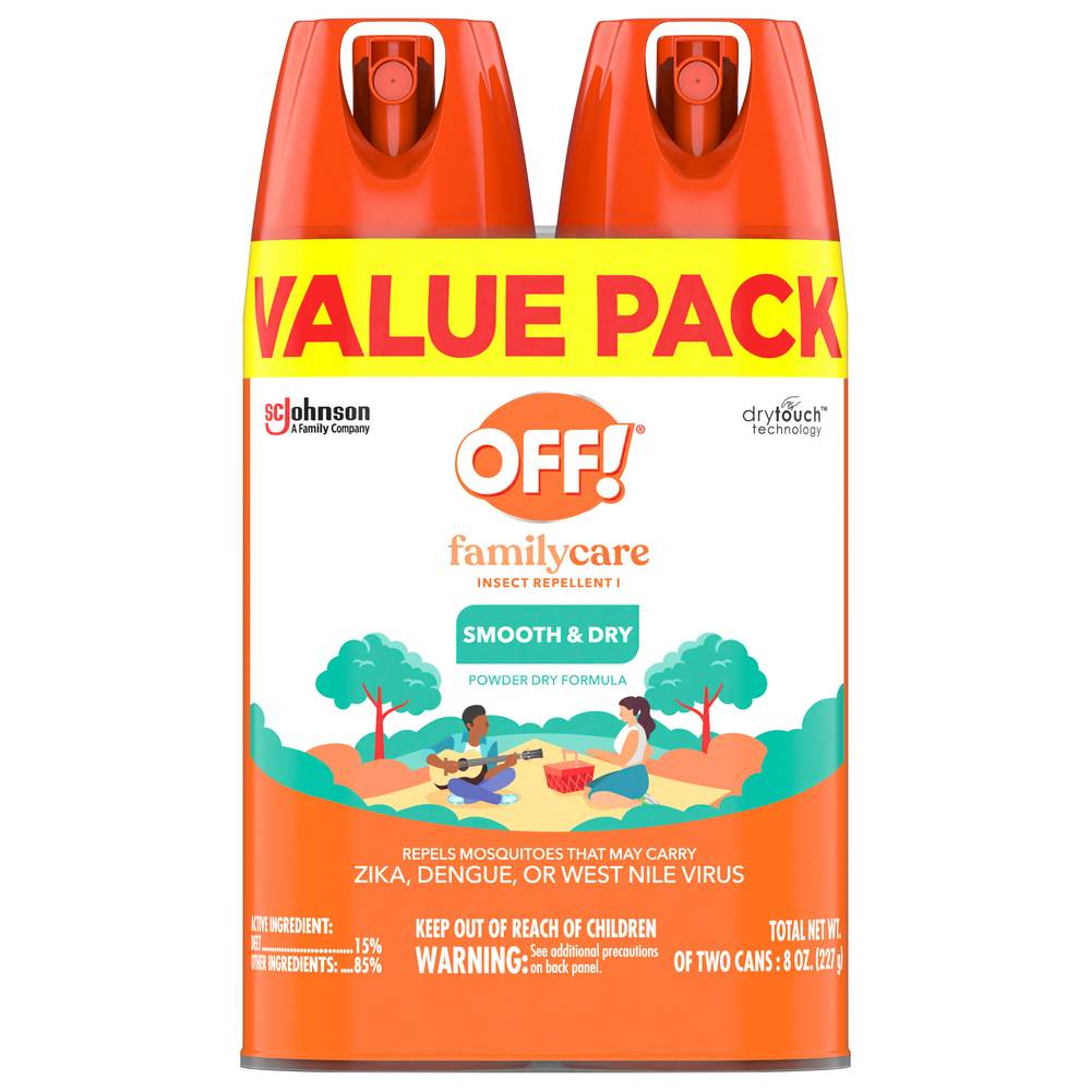 Off! Familycare Mosquito Repellent Smooth & Dry Non-Greasy Spray