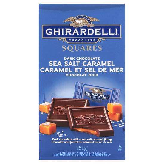Ghirardelli Chocolate Squares Dark & Sea Salt Caramel (151 g)