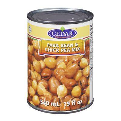 Cedar fèves gourganes et pois chiches (540 ml) - fava bean & chick pea mix (540 ml)