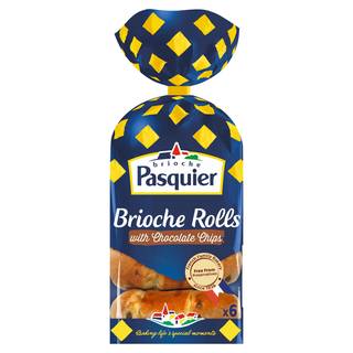 Brioche Pasquier 6 Brioche Rolls Chocolate Chips